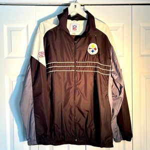 Vintage Reebok NFL Pittsburgh Steelers Sports Illustrated Track Jacket Size XL